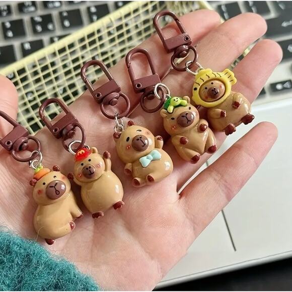 Capybara Keychain Bag Charm Phone Charm - McDonalds - Picture 2 of 2
